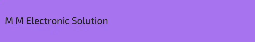 M M Electronic Solution